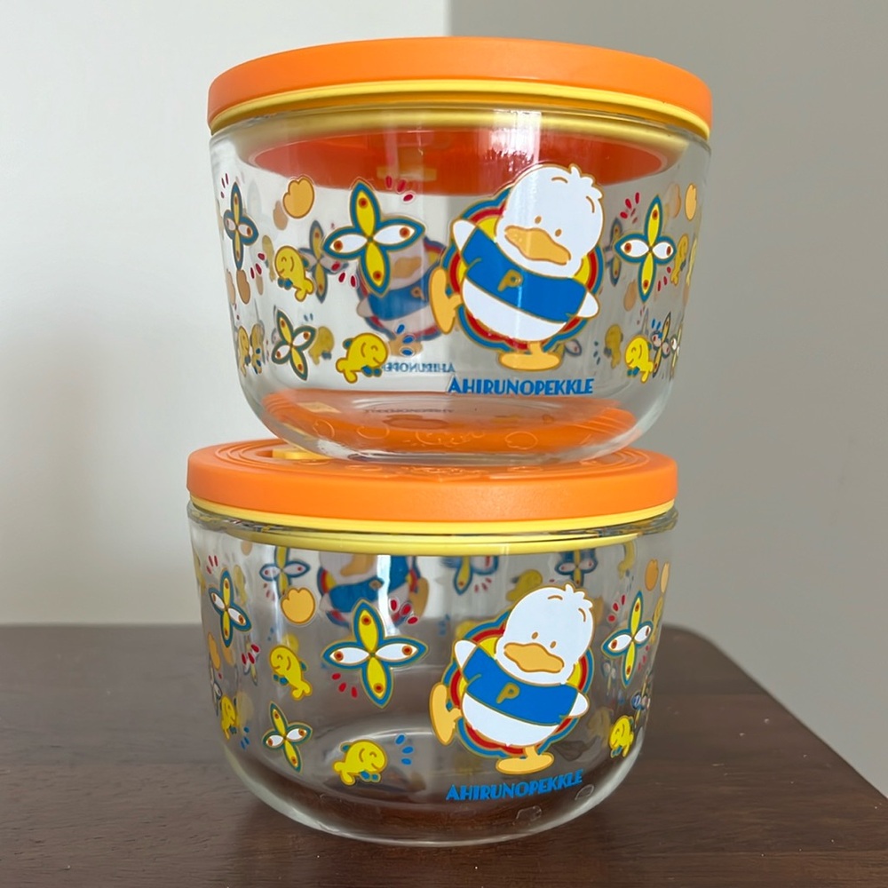 Sanrio 2 AHIRUNOPEKKLE Snack Glassware